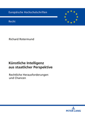 cover image of Kuenstliche Intelligenz aus staatlicher Perspektive